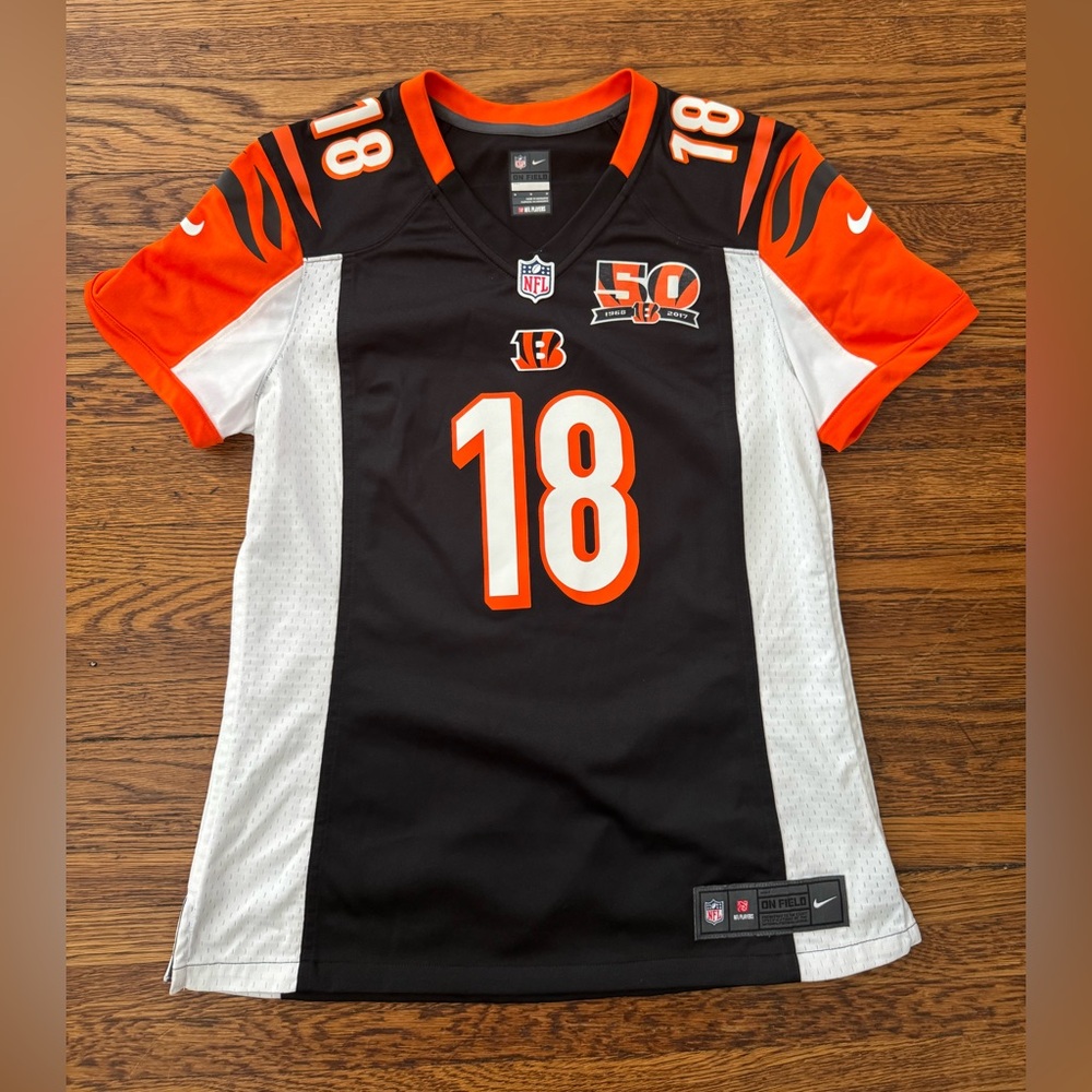 Nike (women’s) CINCINNATI BENGALS ONFIELD (GREEN) Black and Orange Sports Jersey